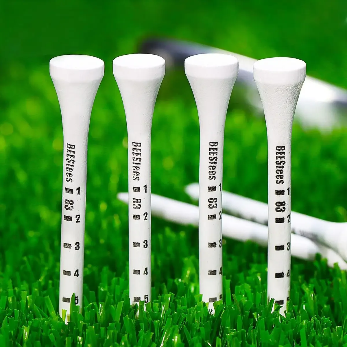 PGM 50 sztuk trwałych drewnianych siedzeń golfowych stabilizuje piłkę na polu, aby utrzymać idealny poziom tee i poprawić dokładność TE012