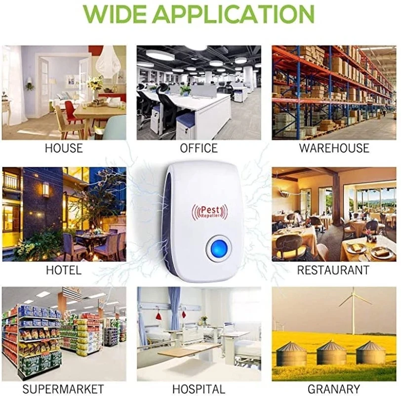 Electronic Ultrasonic Electromagnetic Mosquito Anti Mouse Insect Repeller Rat Cockroach Household Pest Reject Repellent