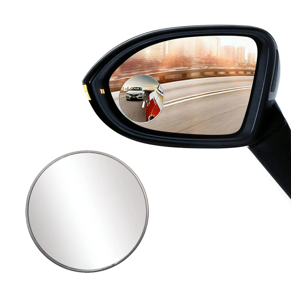 1pc espelhos laterais para caminhão carro ponto cego espelho redondo convexo grande angular à prova dwaterproof água bebê auto espelhos retrovisores acessórios