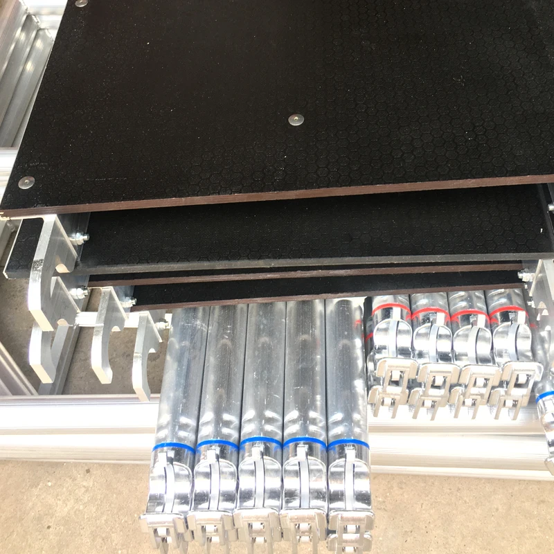 6 Meters Aluminium Mobile Ladder Scaffolding With Step Stairs Wheel for Construction Works