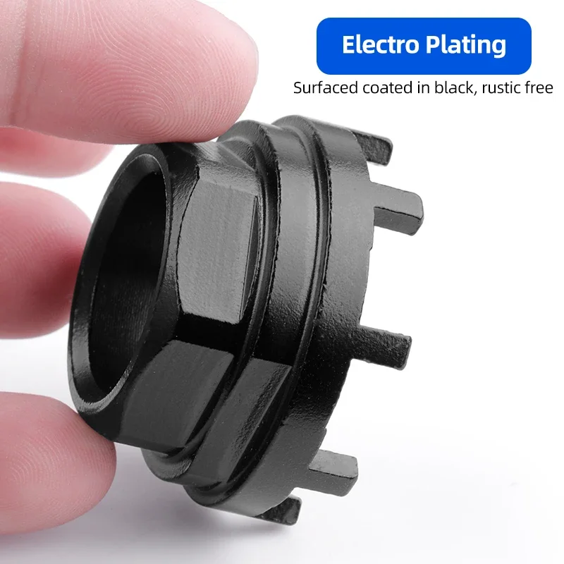 Eight Notch Tool Bicycle Drive-side Bottom Bracket ISIS BB Cups Install e-Bike 8 Teeth Fitting Chainring Lockring Removal Sleeve