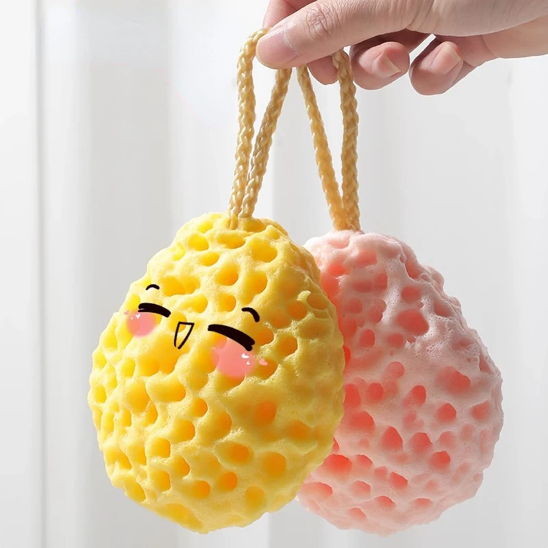 Miękka siatkowa gąbka pod prysznic Nylonowa szczotka do czyszczenia dla dzieci Pianka pod prysznic Środek do czyszczenia ciała Złuszczający peeling Kula pod prysznic Produkty łazienkowe