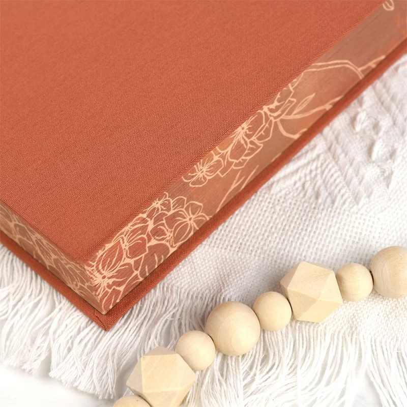 Custom Print Fabric Hardcover, Decor Books, Coffee Table, Home Decor com Edage Colorido