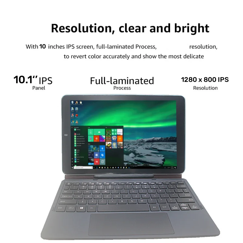 2 em 1 mini pc tablet pc 10.1 ''w102 windows 10 z8350 quad core wifi câmera dupla 1280x800 tela ips hdmi-compatível