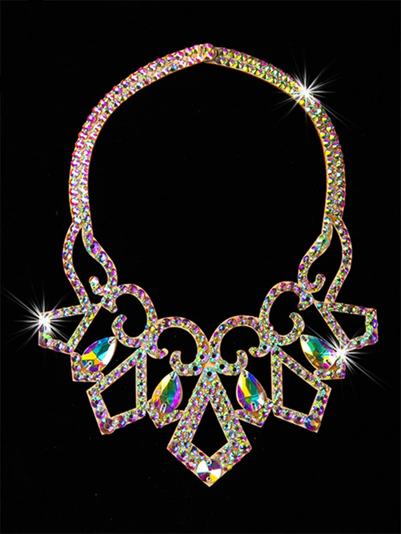 Buikdans Sparkle Ketting Sieraden Competitie Danser Accessoire Shine Dansen Ketting Stage Performance Kostuum Egypte Show