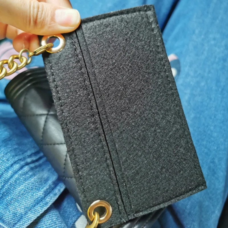 Envelope Bag Felt Wallet Liner Card Package Internal Layer Retrofitted Crossbody Bag Chain Inner Container Bag Insert Organzier