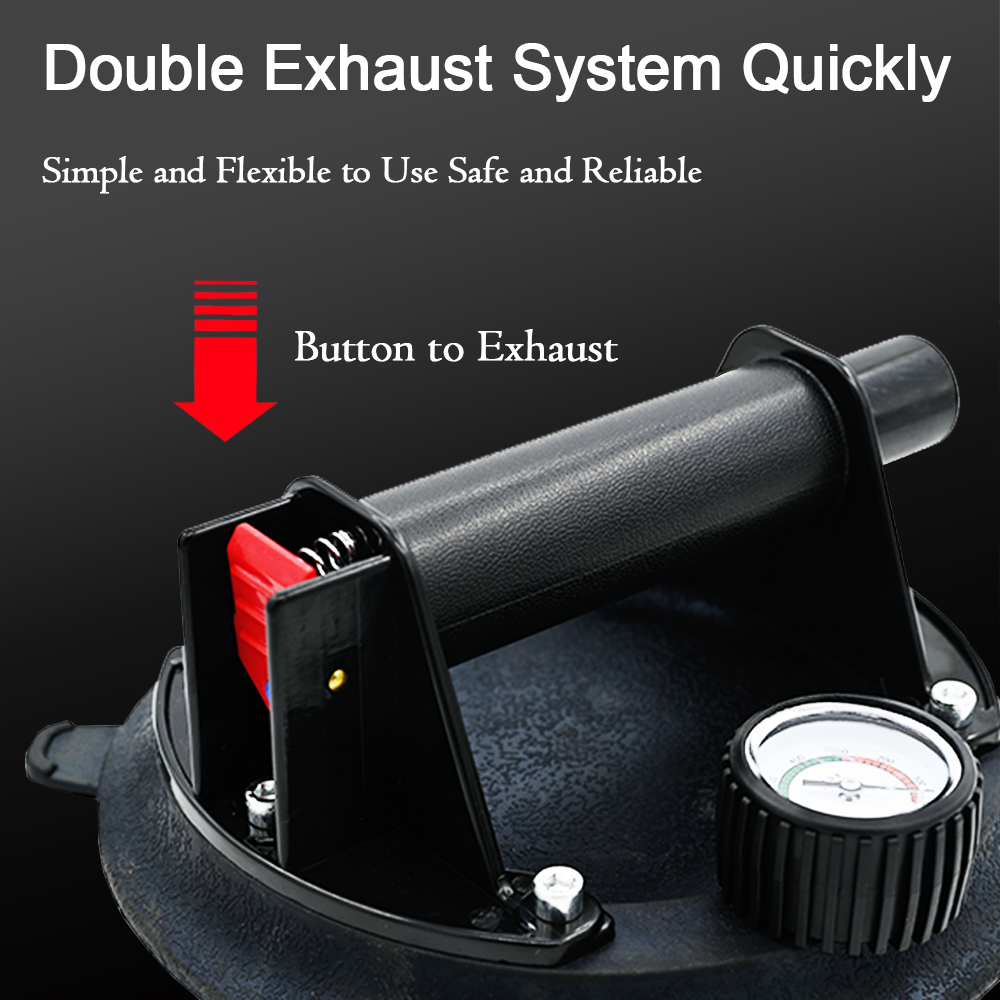 8 Inch Vacuum Suction Cup Glass Lifter Powerful Heavy Duty Vacuum Lifter for Granite & Glass Lifting Window Replacement