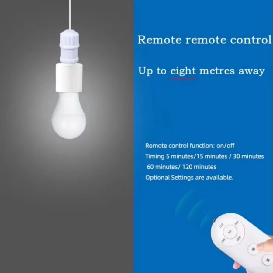E27 85V-265V Control remoto inalámbrico temporizador inteligente interruptor portalámparas interruptor de luz múltiple habitación de bebé dormitorio hogar interruptor de temporizador inteligente