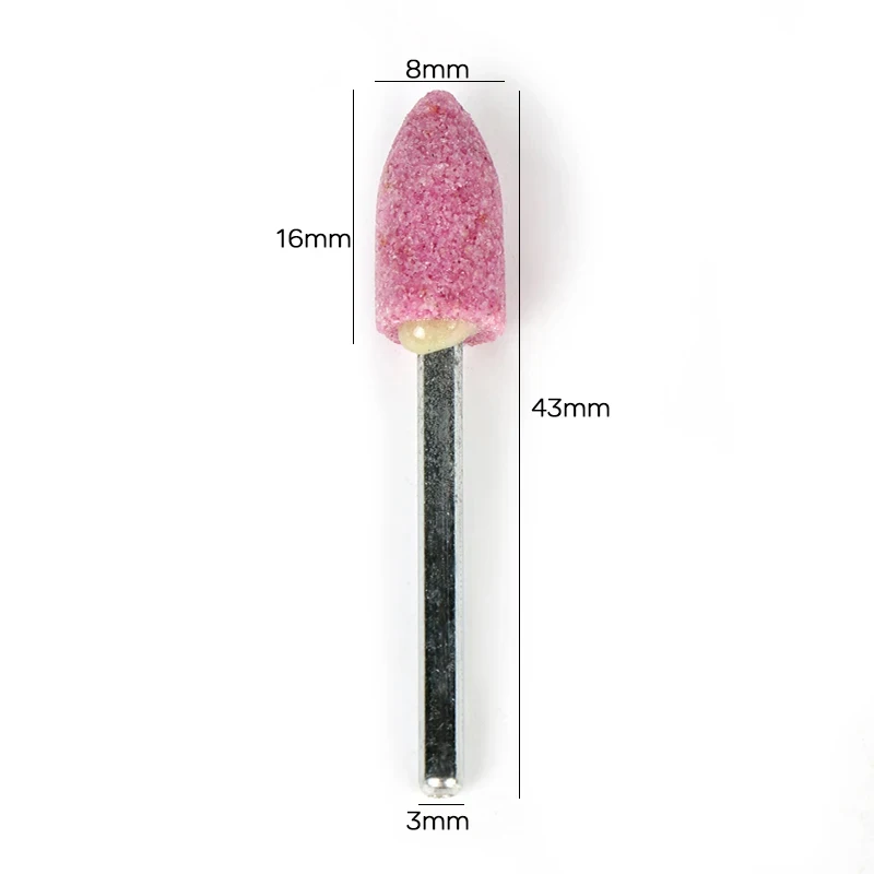 100 sztuk/pudło kamień ścierny polerowanie głowica szlifierska wiertarka elektryczna koło 4-10mm do wiertarki Dremel narzędzia obrotowe 3mm Shank