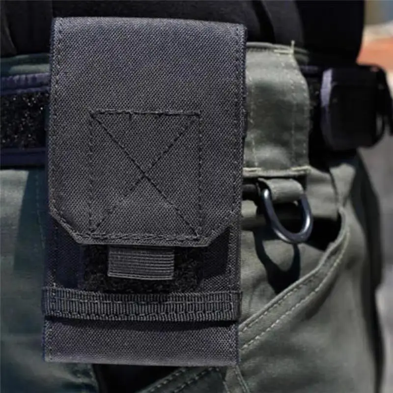 Tragbares Outdoor-Werkzeugset für Herren, Erweiterungswerkzeug, Zubehör, kleine Hüfttasche, multifunktionale quadratische Handytasche, 800D Oxford-Stoff