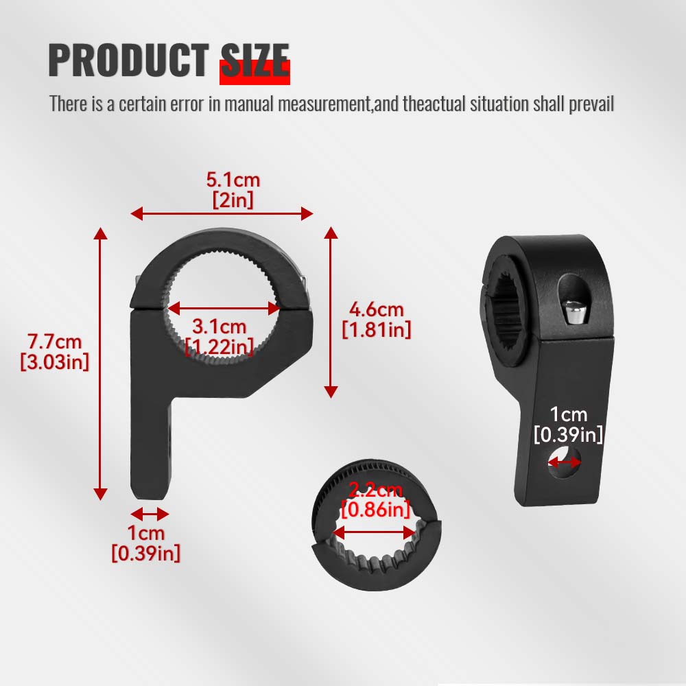 1/2pcs Universal Car Motorcycle Headlight Clamps Brackets Tube Clamp Kit For Truck Auto ATV Motorcycle Led Work Bar Lamp Mount