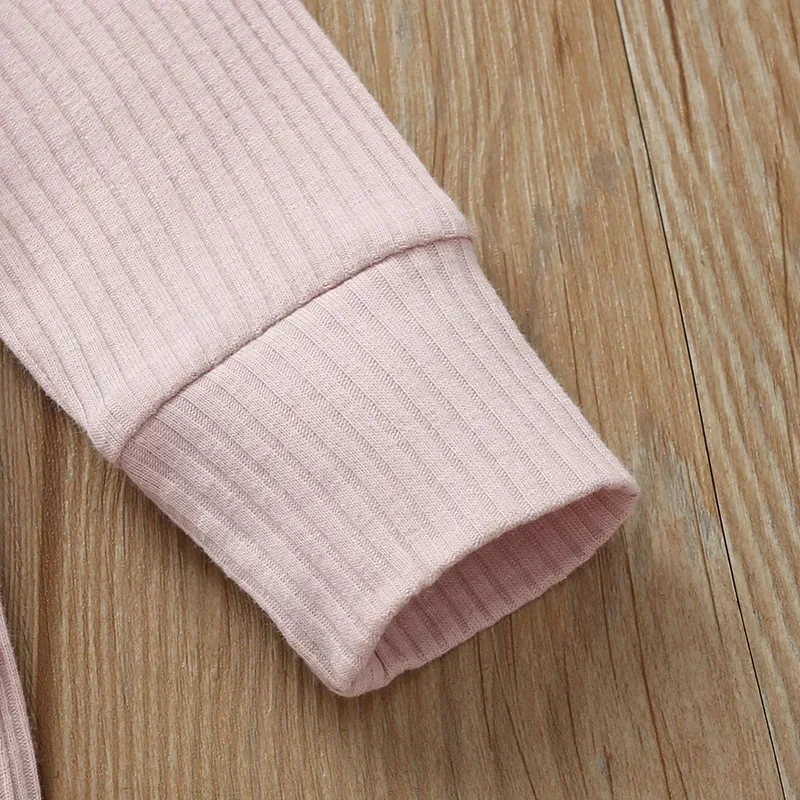 Tuta da tutina in cotone a costine a maniche lunghe per neonato primavera autunno neonato