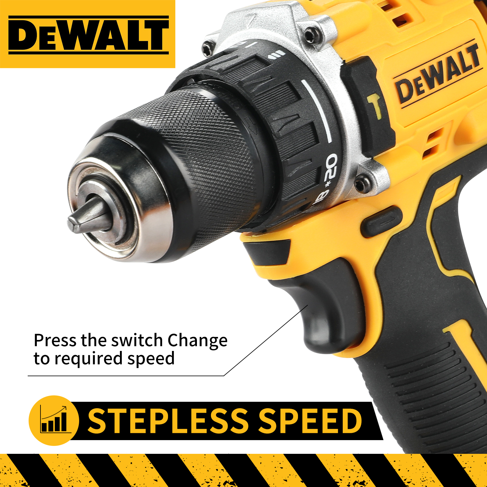 DEWALT 805 20V batterie au Lithium outil tournevis électrique multifonctionnel Compact sans brosse, Rechargeable, perceuse à main, perceuse à percussion