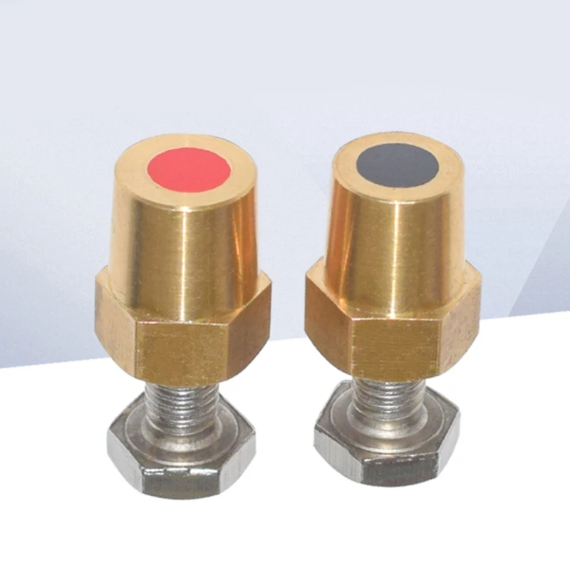 Abrazadera de conector de Terminal de batería de coche, poste de encuadernación de alambre de latón, tornillo, fuente de alimentación, M10, M6, M8, 2 piezas