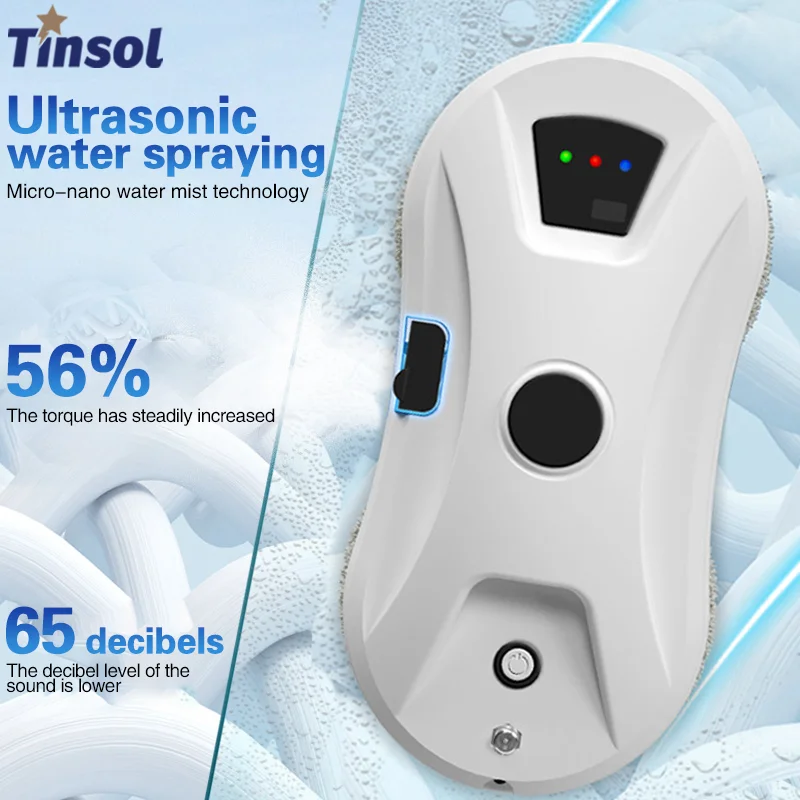 TINSOL 5600PA limpiador de ventanas inteligente aspirador Robot limpiador de ventanas limpiador de vidrio eléctrico controles remotos del hogar