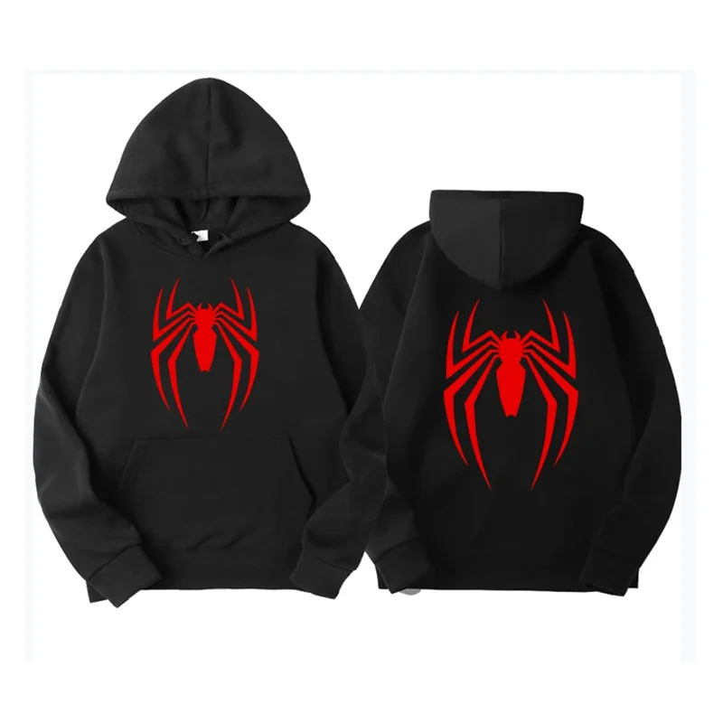 Sudadera con capucha de araña estampada a la moda para hombre, sudadera informal con capucha, sudadera para hombre, sudadera con capucha de araña superior