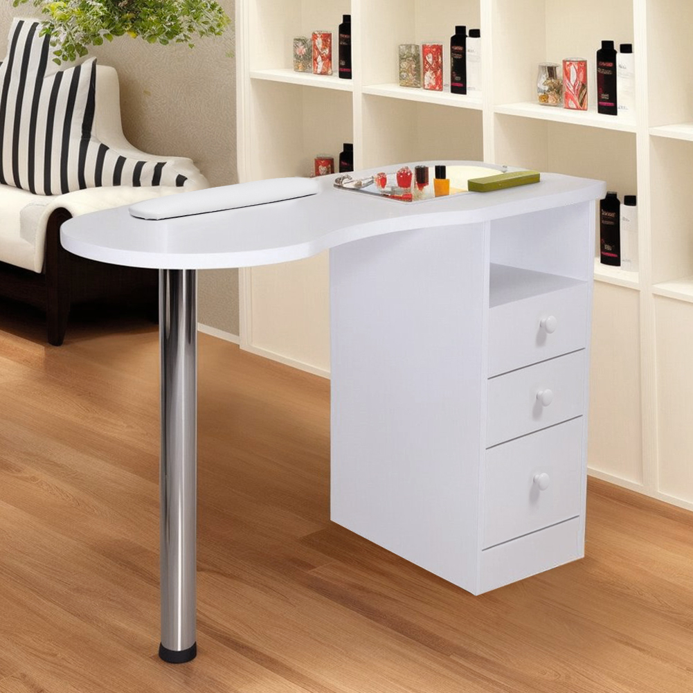 【Sheonly】3 Drawers Manicure Table for Beauty Salon and Home