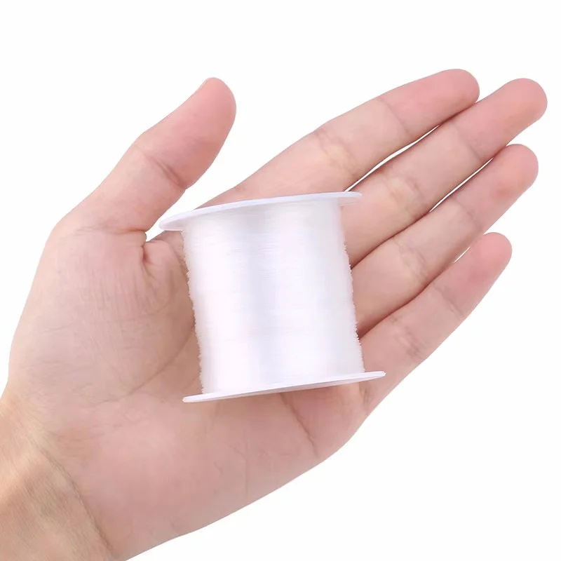 100m plástico cristal diy miçangas linha de pesca sem cabo elástico para fazer jóias suprimentos fio jeweleri corda