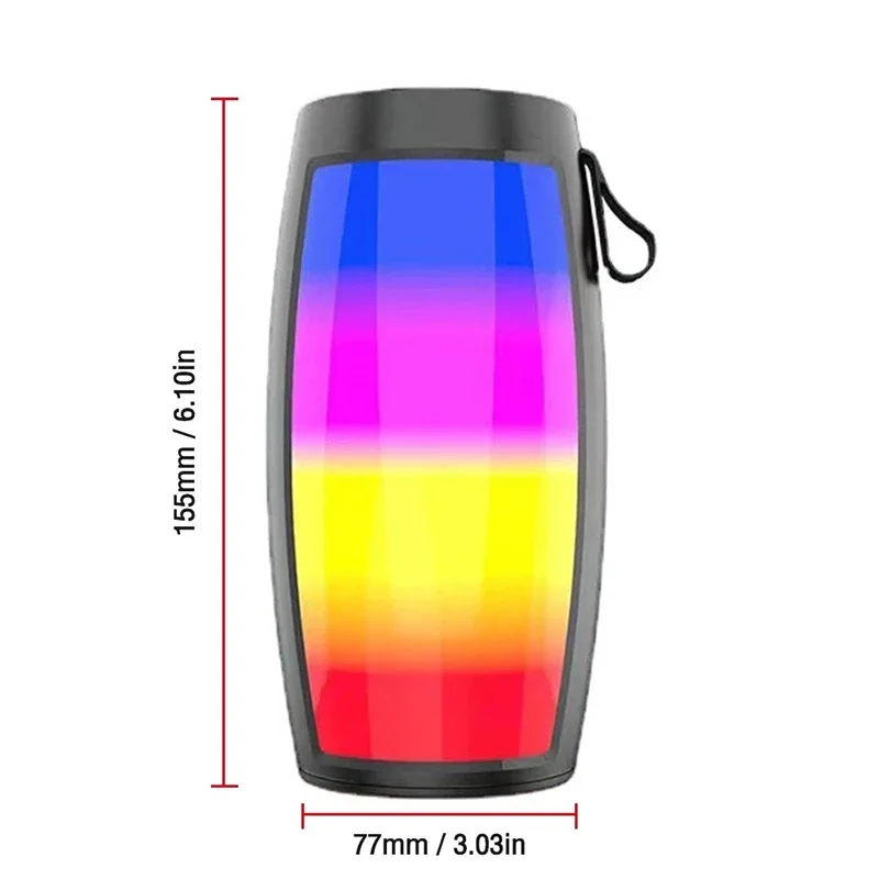 1202 Draadloze Bluetooth-luidsprekers Thuis Buiten Draagbare kleine luidspreker Subwoofer Autoradio Bass MP3-speler Geluidssysteem LED-verlichting
