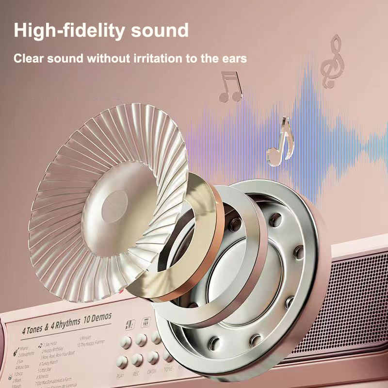 Children's Piano Keyboard 37 Keys Multifunctional Electronic Piano with Microphone Children's Early Education Educational Toys