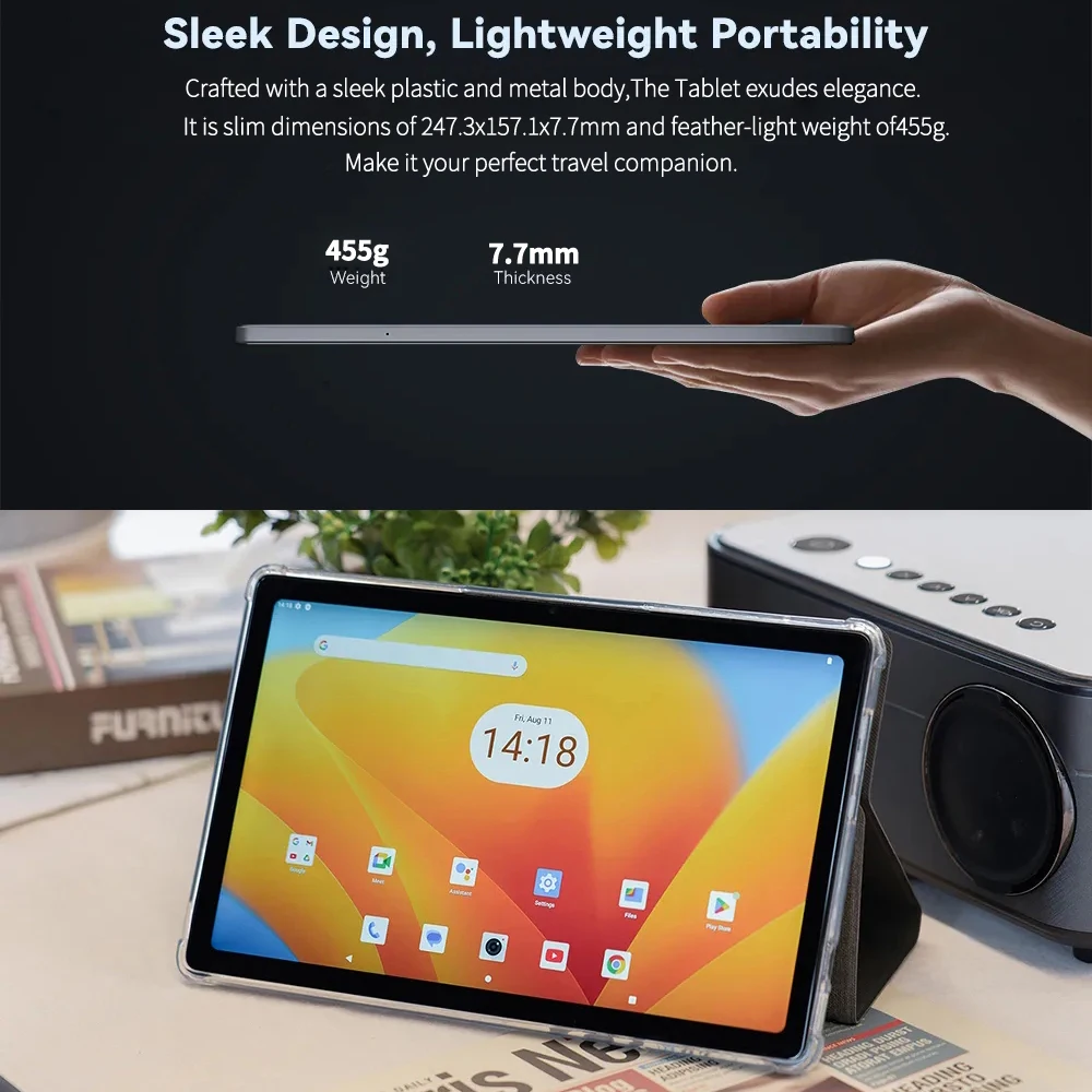 2025 novo google pad 10.1 Polegada comprimidos 2k fhd display octa núcleo 8gb ram 256gb rom duplo 4g lte 5g wifi android tablet pc 8000mah
