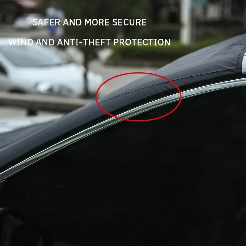 Magnetische Auto Frontscheibe Abdeckung Automobil Sonnenschutz Abdeckung Auto Windschutzscheibe Schnee Sonnenschutz Wasserdichte Auto Abdeckung 210 120 cm