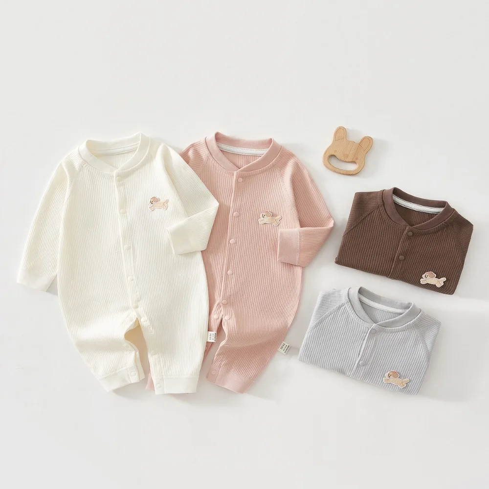 AYNIGIELL Mono para bebé, ropa de dormir de primavera y otoño, ropa de algodón puro para recién nacidos de 0 a 18 meses, mono para niños y niñas