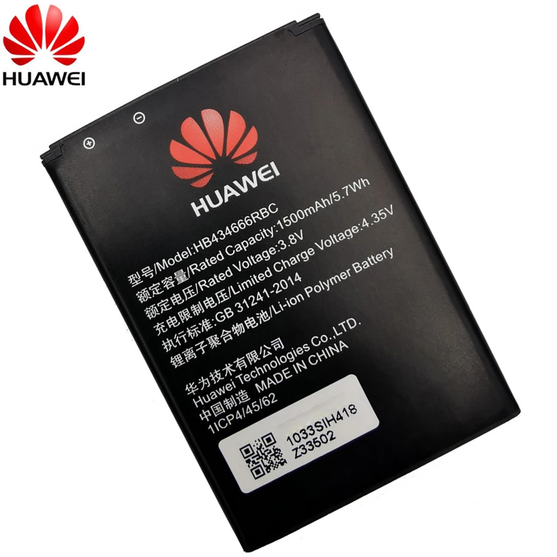 แบตเตอรี่แท้ 100% HB 434666 RBC สําหรับ Huawei Router E5573 E5573S E5573s-32 E5573s-320 E5573s-606 -806 ความจุ 1500mAh