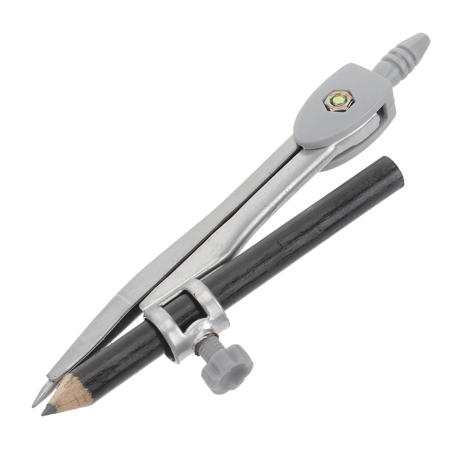 Precision Metal Compass With Storage Case Shiny Plating Student Office Drafting Supplies Tool Mathematical Instrument