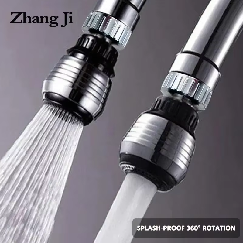 ZhangJi 360 Độ Vòi Bếp Máy Sục Khí 2 Chế Độ Điều Chỉnh Lọc Nước Máy Khuếch Tán Tiết Kiệm Nước Vòi Phun Vòi Cổng Kết Nối Tắm