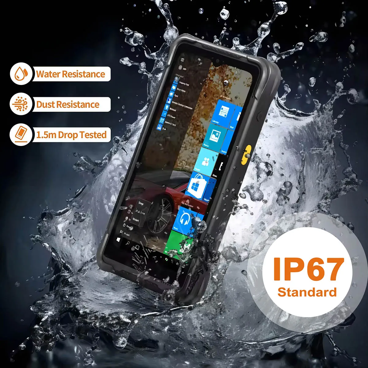 RUGLINE RT-I61J Pocket PC Mobile Computer Windows 11 OS 6.5'' Intel JASPER LAKE N5100 Single SIM GPS IP67 Shockproof Tablet PC
