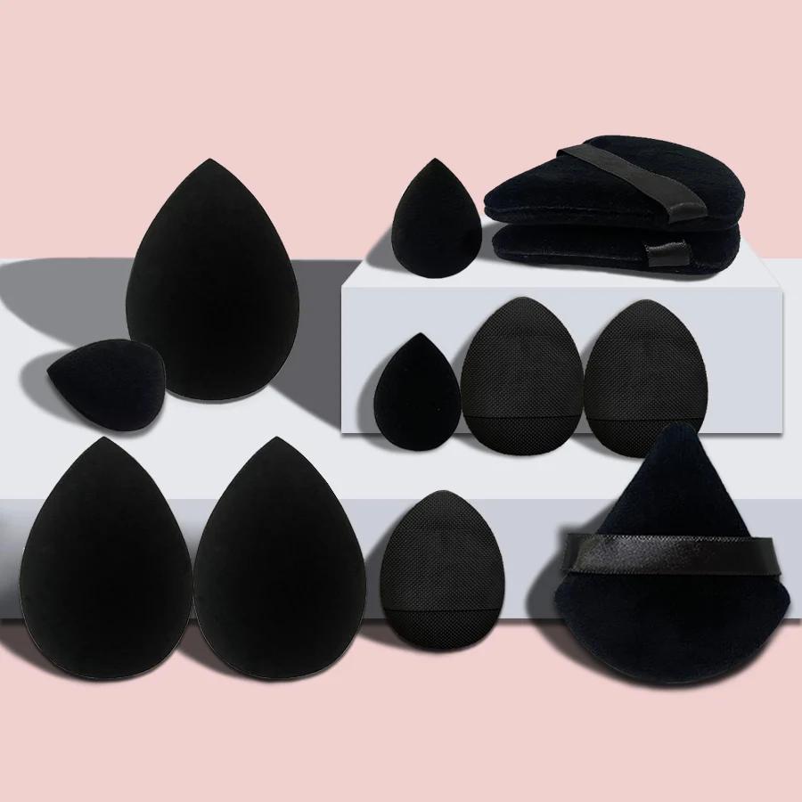 Set combinato piccolo, medio e grande da 12 pezzi Makeup Puff Essential per principianti