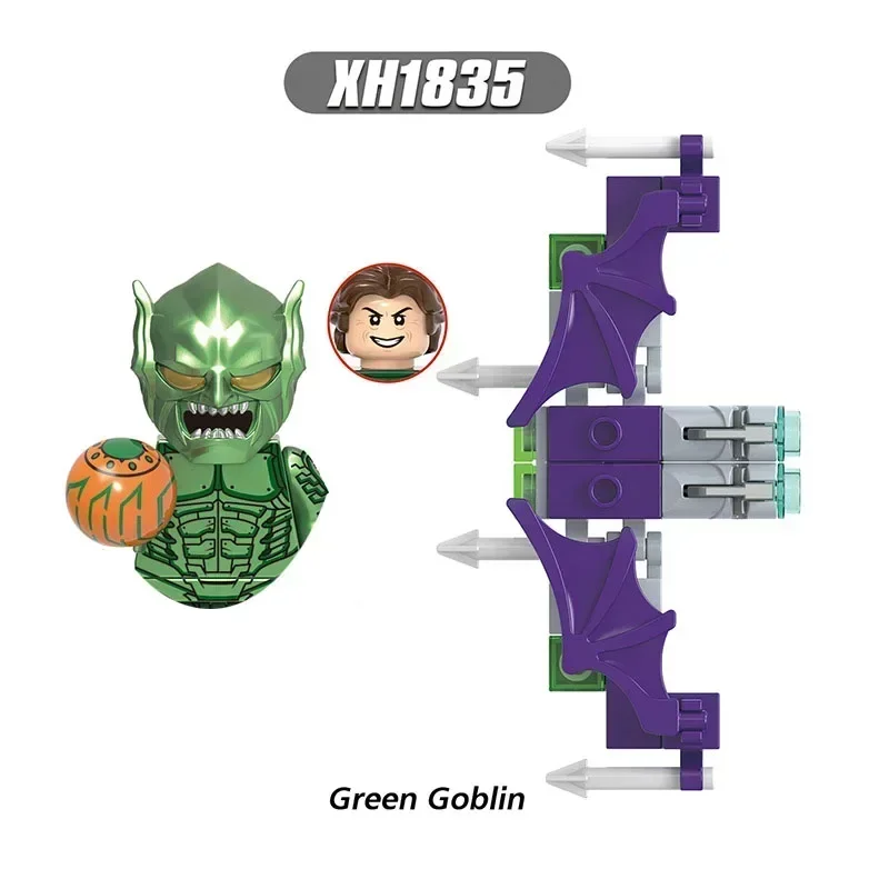 X0328มาร์เวลซูเปอร์ฮีโร่ฮีโร่ฮีโร่สีเขียวอิฐตัวต่อตัวการ์ตูนของเล่นเด็กเพื่อการศึกษาของขวัญวันเกิด