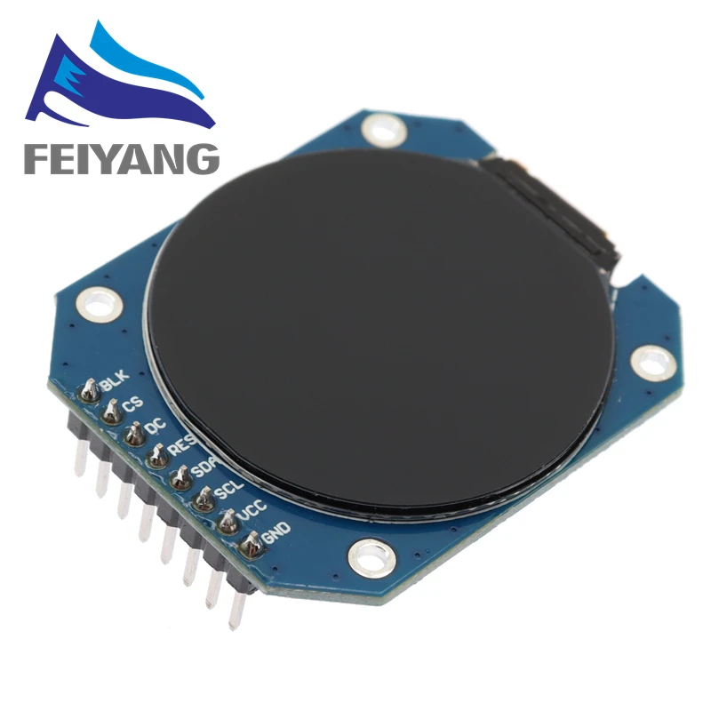 Pantalla TFT, módulo de pantalla LCD TFT de 1,28 pulgadas, controlador redondo RGB 240*240 GC9A01, interfaz SPI de 4 cables, PCB 240x240 para Arduino