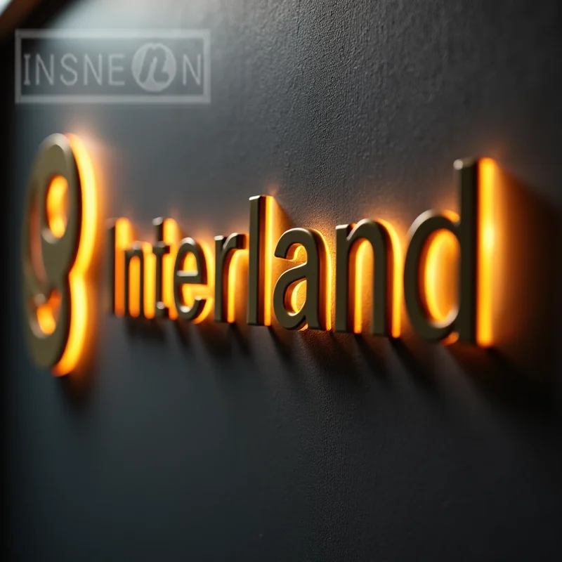 Custom 3D LED Backlit Metal Letters Sign For Business Storefront Outdoor Waterproof Illuminated Advertising Signage