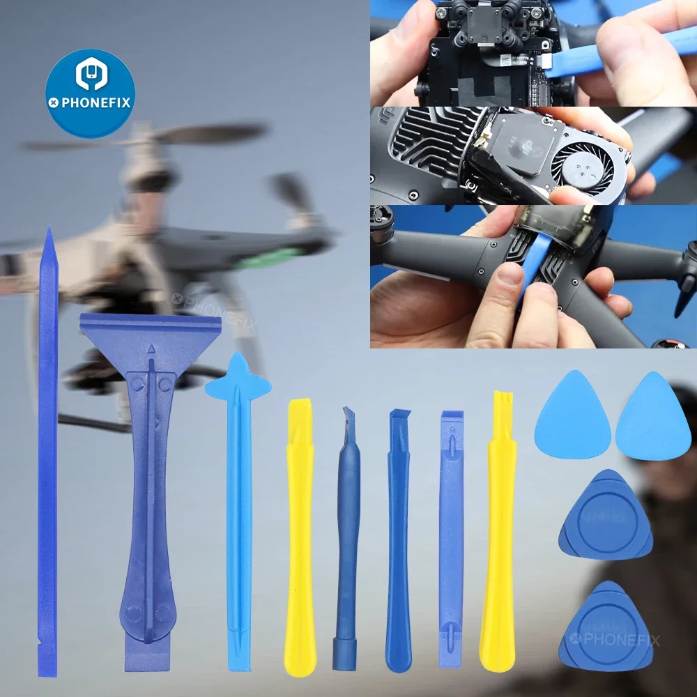 12pcs พลาสติก Spudger Pry เครื่องมือใบมีด Crowbar เปิดชุดเครื่องมือสําหรับ iPhone แท็บเล็ตหน้าจอ LCD Pry เปิดซ่อมเครื่องมือชุด