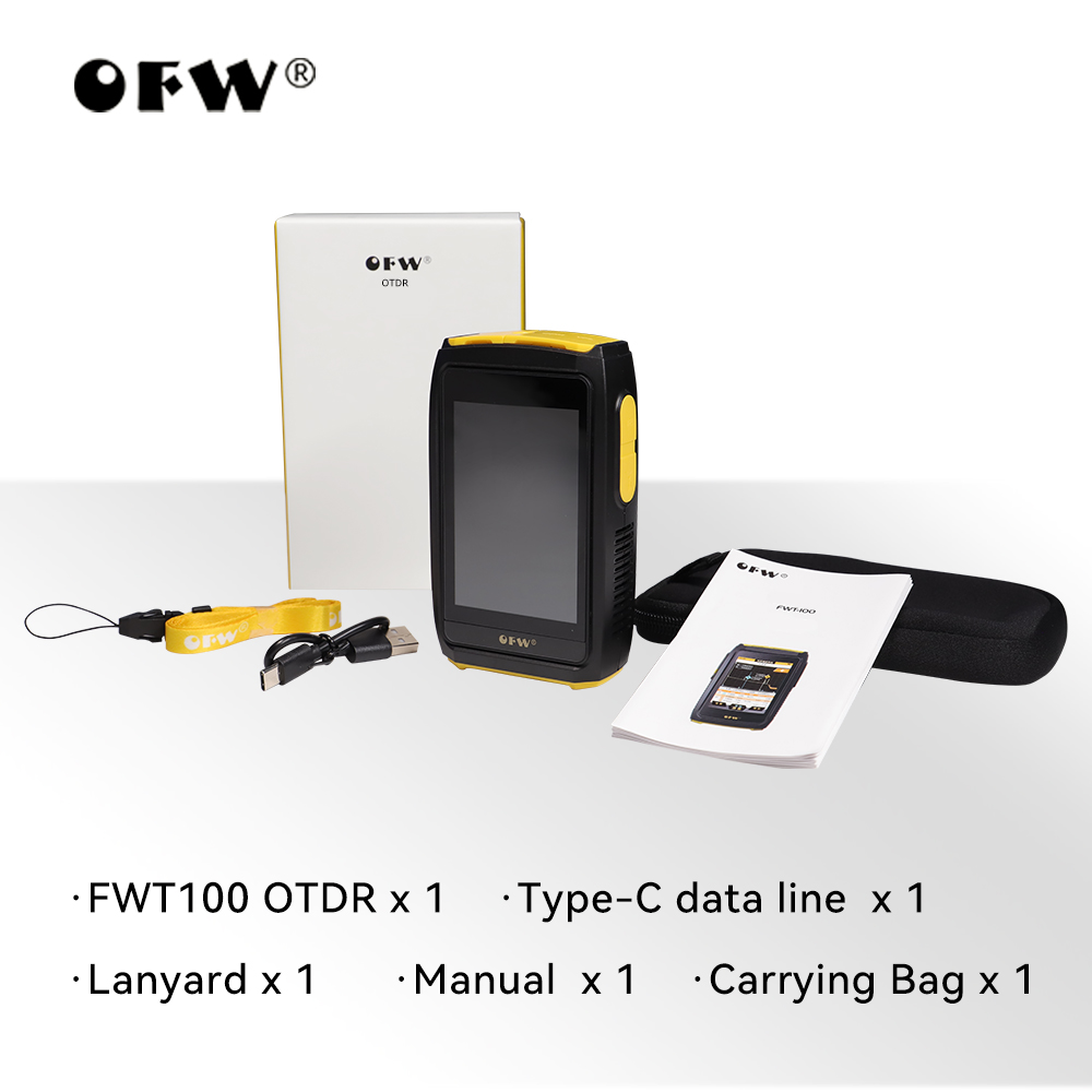 OFW Mini OTDR Оптический отражатель Otdr Активный оптоволоконный живой тестер 1550 нм 20 дБ Оптический рефлектометр Сенсорный экран OPM VFL iOLA