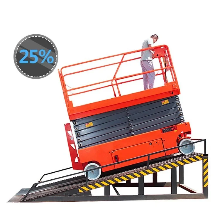 Shear fork hydraulic aerial work platform scissors lifting platform bridge crane