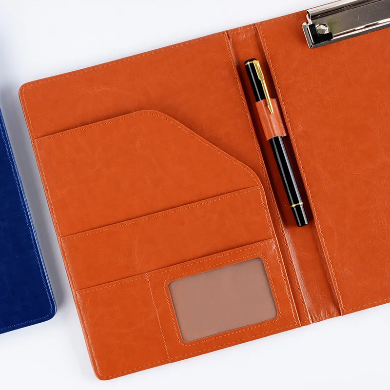 ドキュメントホルダー用レザークリップボード、padfolioファイルフォルダー、ビジネスミーティング契約、ペーパークランプ、ライティングパッド、事務用品、a4
