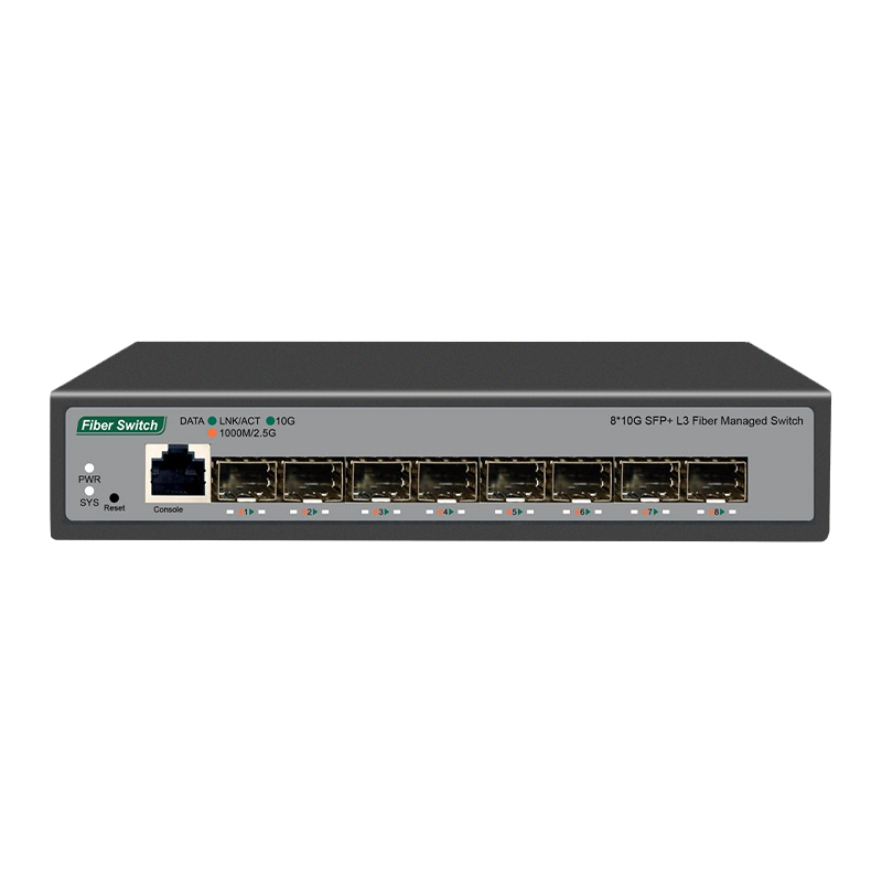 ONTi 8 10G SFP+ puertos L3 Switch de red administrado compatible con DHCP y enrutamiento dinámico compatible con división VLAN y agarración de puertos