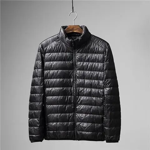 Jaqueta Masculina Leve de Aodão com Isolamento Térmico para Outono e Inverno, Estilo Curto com Gola Alta, Casual e Portátil...