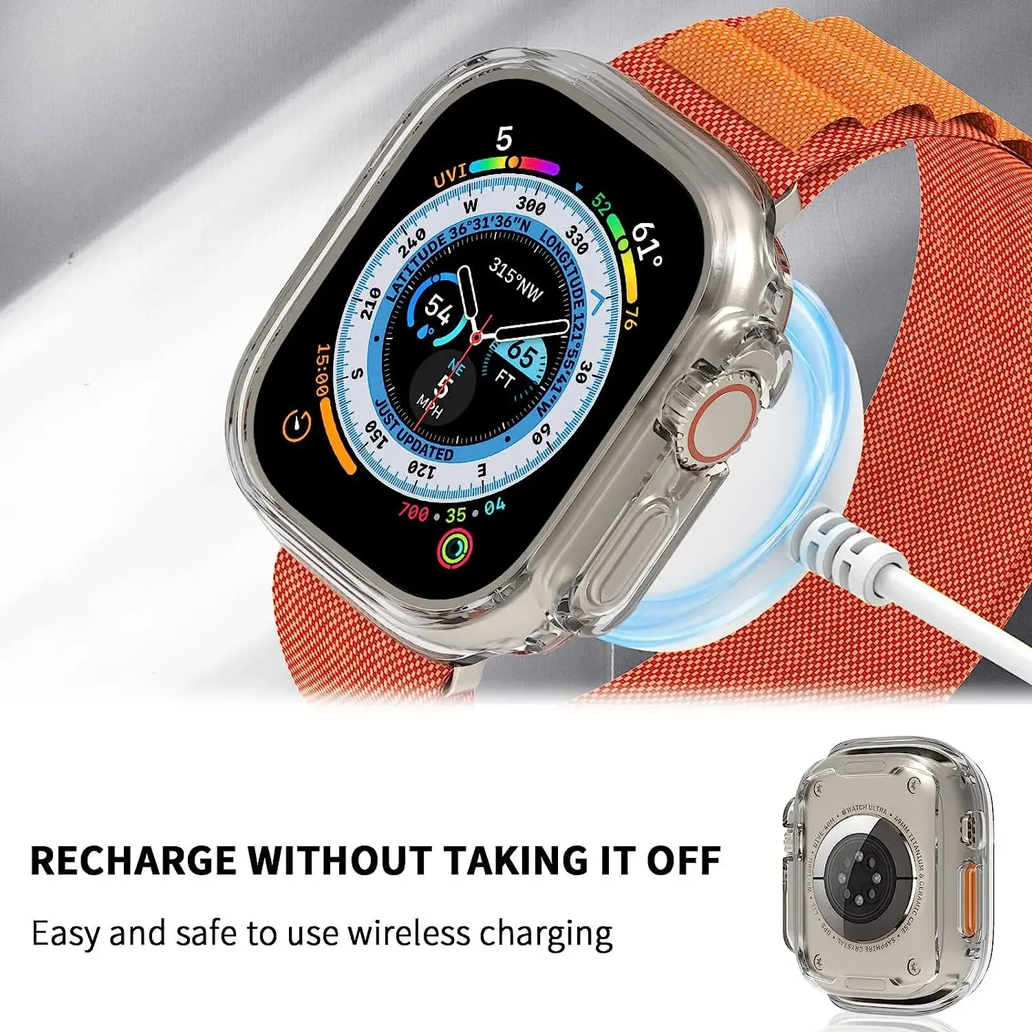 Ốp Lưng TPU Dành Cho Đồng Hồ Apple Cực 49Mm Ốp Lưng Không Có Tấm Bảo Vệ Màn Hình Bảo Vệ Trầy Xước Khung Dành Cho IWatch 8 45Mm 41Mm
