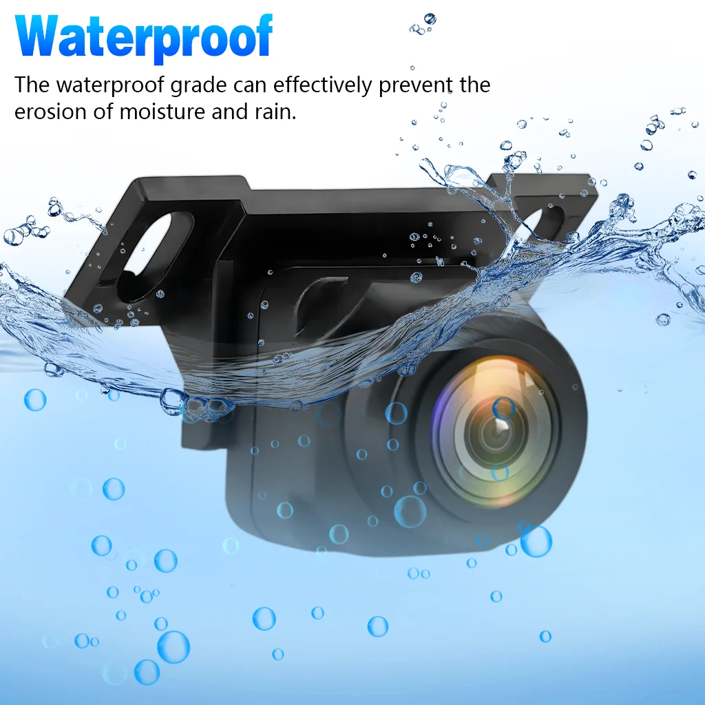 Car Backup Camera Rear View Camera 1080P Clear Anti-Interference 170 Degree Wide Angle Adjustable Vehicle Small Reversing Camera