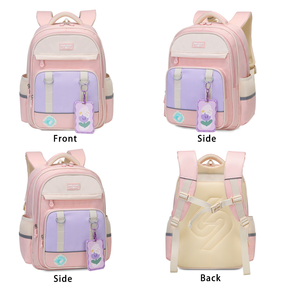 SUN EIGHT 초등학교 가방 소녀 배낭 학생 책가방 방수 나일론