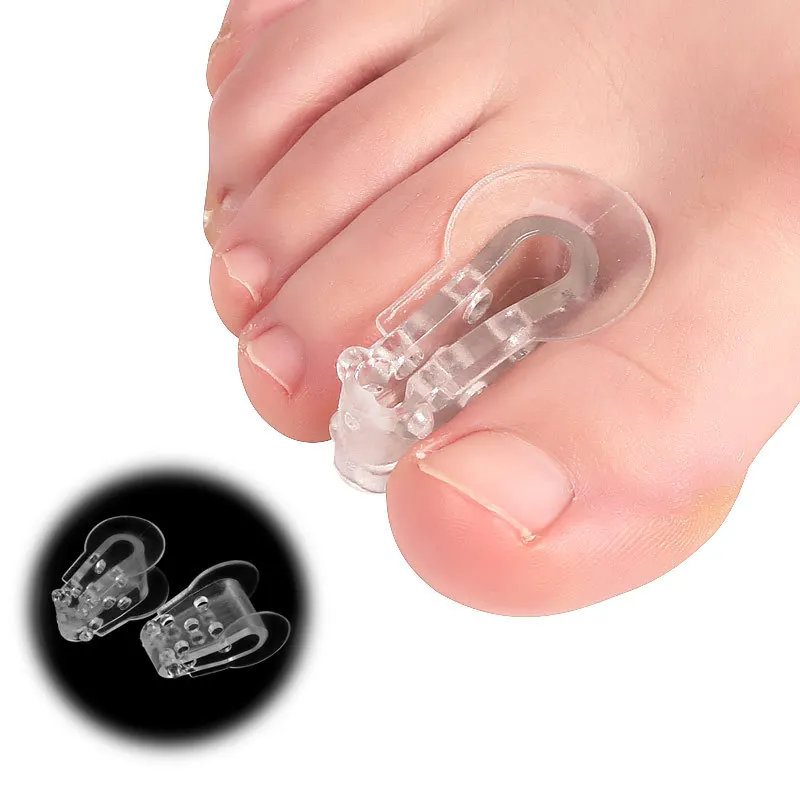 2pcToe Separatorr Silicone Toe Spreader Separator Bunion Hallux Valgus Corrector Thumb Finger Correction Straightener FootCare
