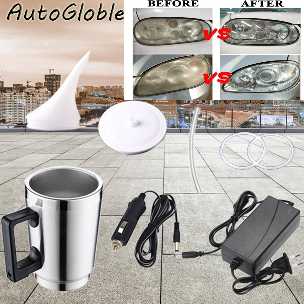 Ferramenta de reparo de farol de carro, copo de aquecimento, ferramenta de cuidados com farol de carro, 800ml, polimento de farol de carro, polímero líquido, produtos de reparo de carro