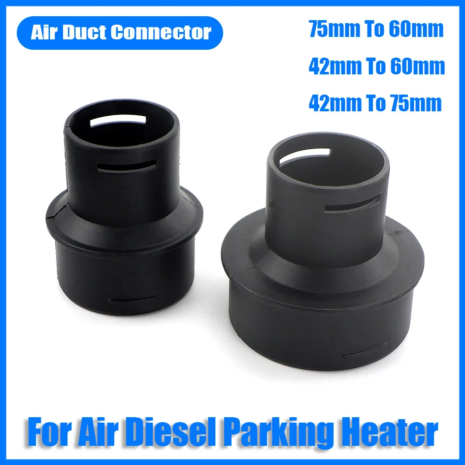 42to60mm 42to75mm 75to60mm Converter 42mm 60mm 75mm Diesel Heater Air Duct Ducting Connector Reducer For Car Truck VAN Camper