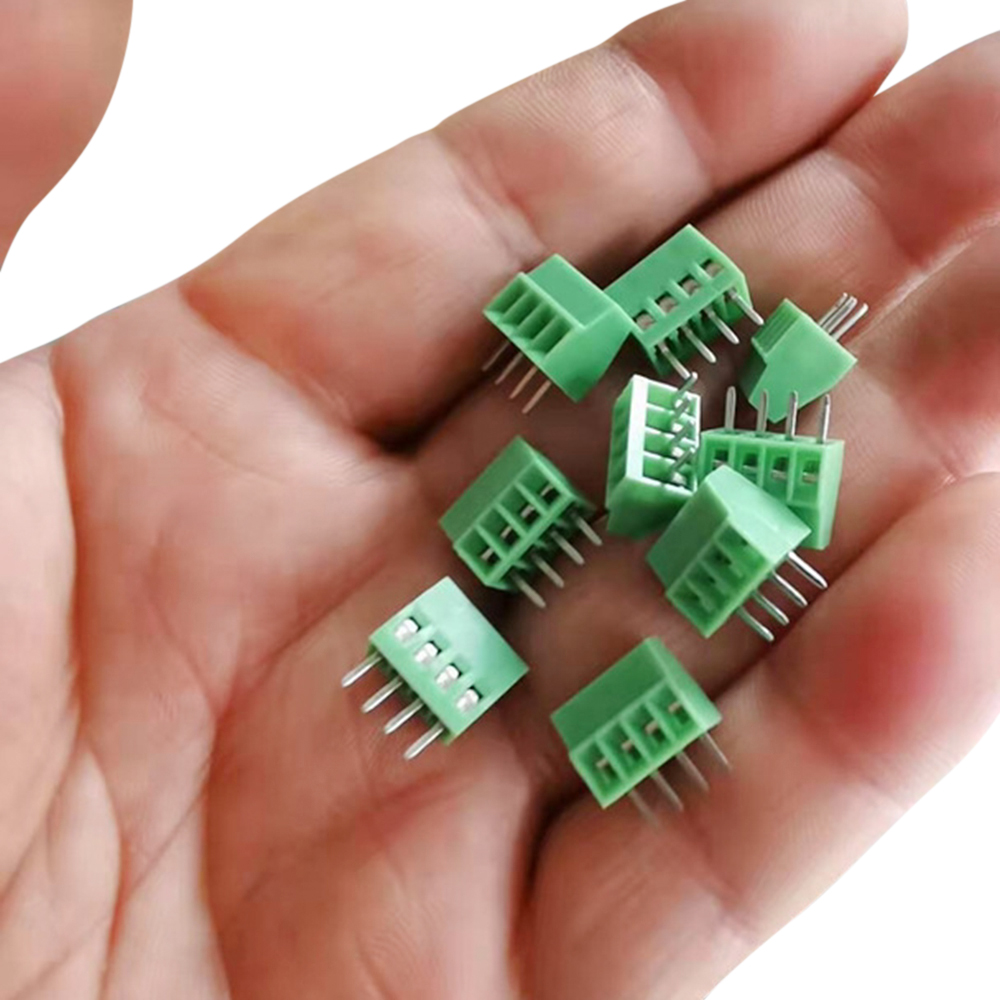 10 Teile/satz Grün Kabel terminal KF128 2,54mm PCB Mini Schraube Terminal Block Verdrahtung Stecker KF128-2.54 2P 3P 4P 5P 6P anschlüsse