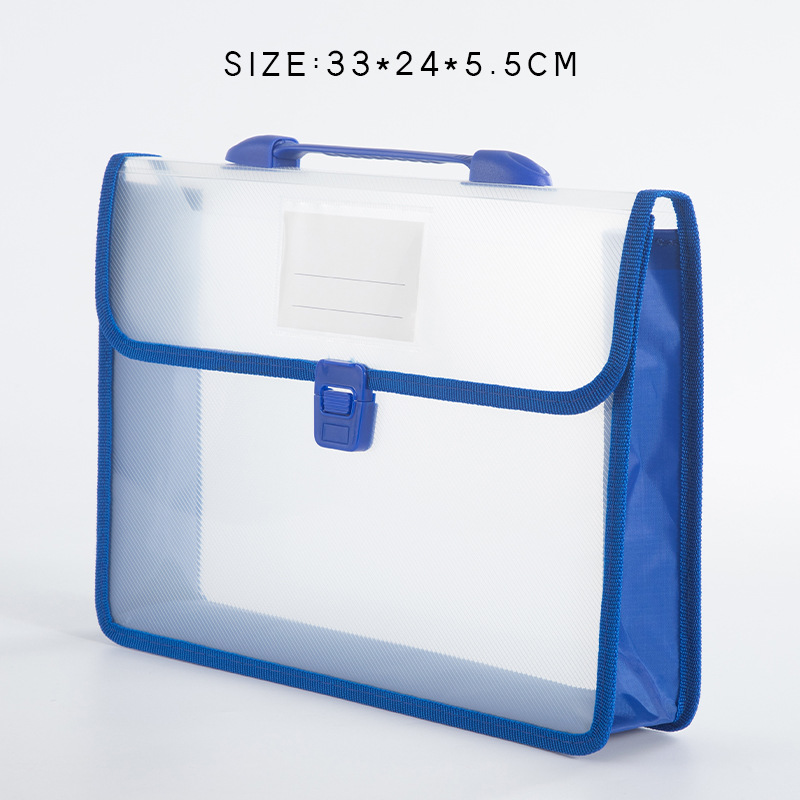 Bolsa de archivo portátil A4, bolsa de almacenamiento de gran capacidad, maletín, organizador de almacenamiento de datos de oficina, bolsa de almacenamiento de papel de prueba, suministros escolares