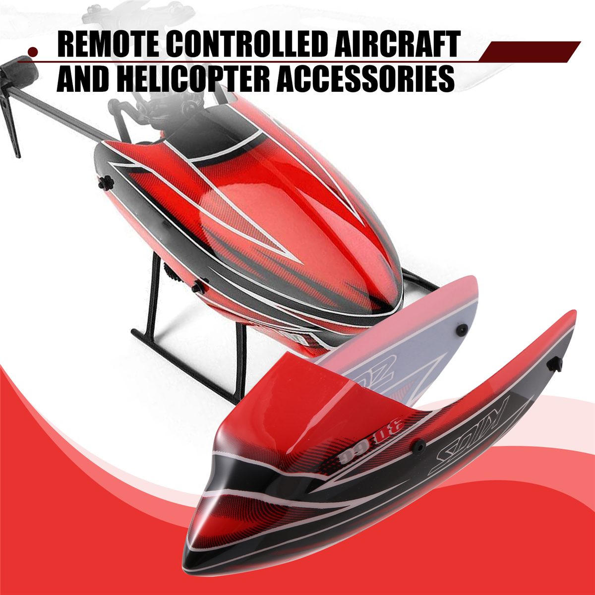 BABQ K110S.0003 couvercle de protection d'auvent pour Wltoys XK K110S RC hélicoptère pièces de rechange pièces de mise à niveau accessoires